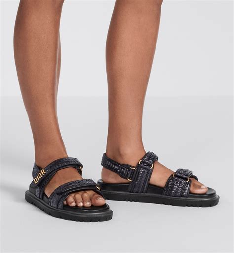 dior raffia sandal|dior dioract sandals.